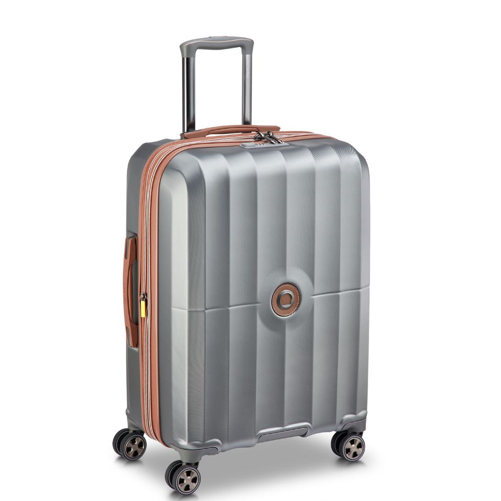 Delsey Carrousel 2 Medium Luggage 67cm Exp - Silver Delsey Luggage