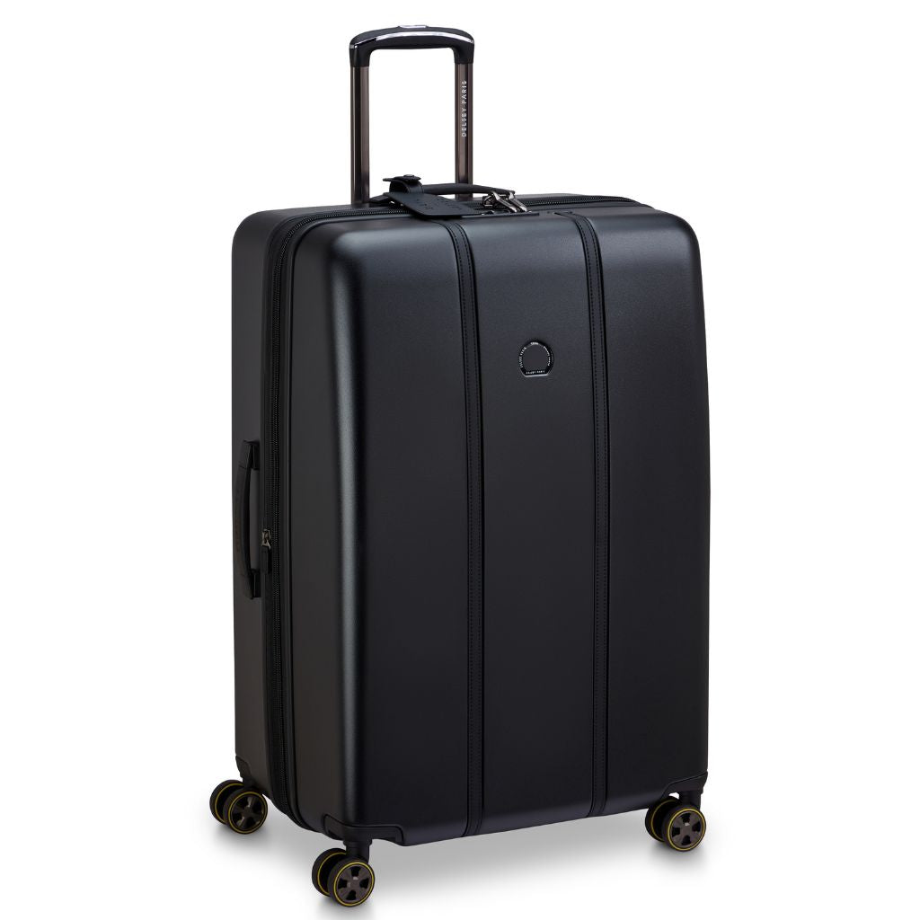 Delsey Cadense 76cm Medium Exp Luggage - Deep Black Delsey Luggage