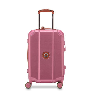 Delsey Alu’r - Aluminum Zipperless Premium Carry On - Pink Delsey Luggage
