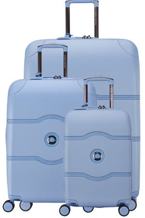 Delsey Chatelet Air 2.0 Set - 3 Piece Hardsided Luggage - Light Blue Delsey Luggage