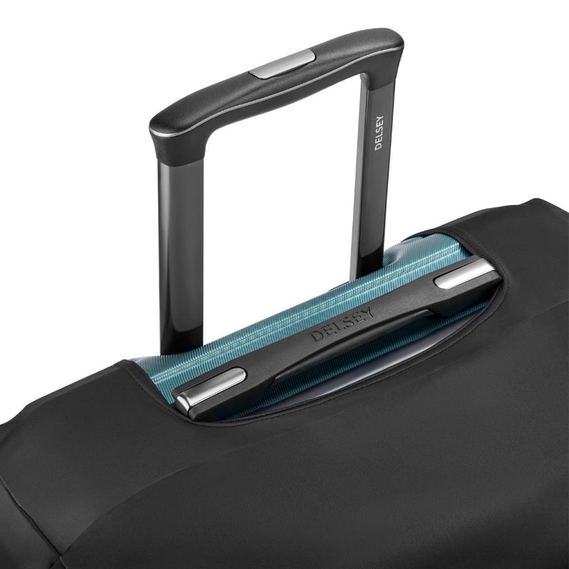 Delsey Chatelet Print Luggage Cover - Fits Medium Suitcases - Black Tosca