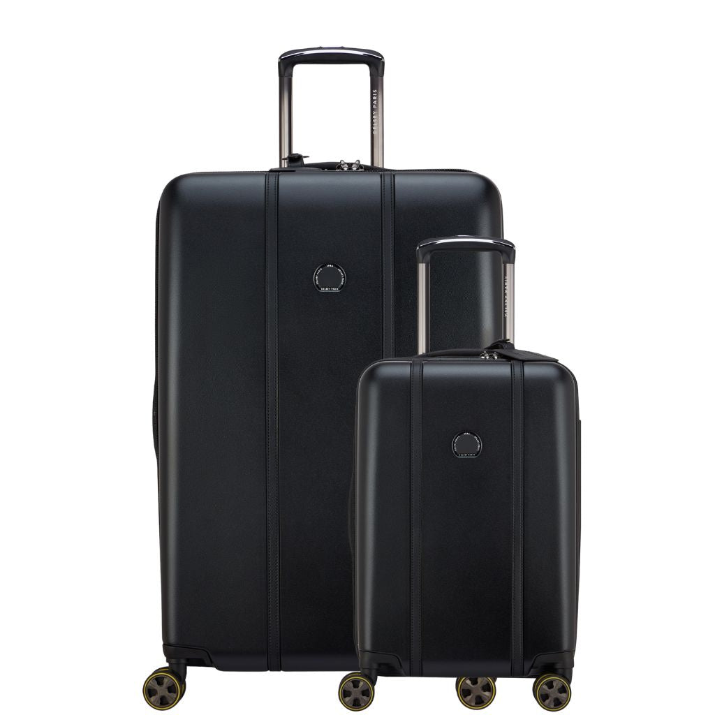 Delsey Cadense Carry On & Large Duo Hardsided Luggage Deep Black Delsey Luggage