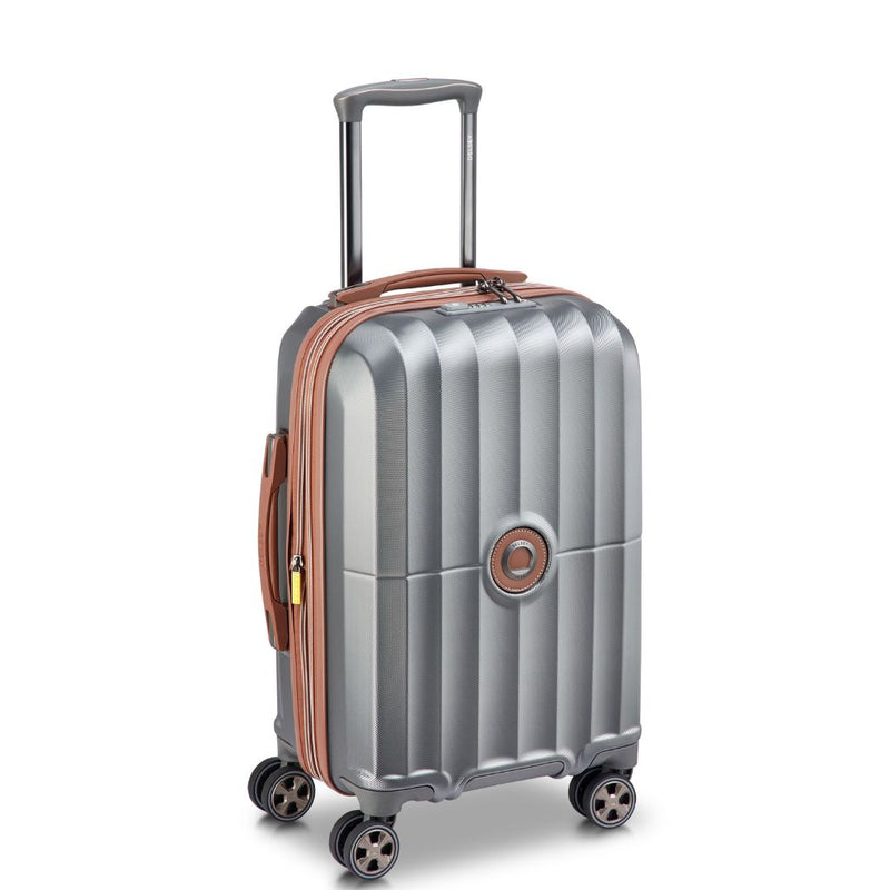 Delsey Carrousel 2 Carry On Luggage 55cm Exp - Silver Delsey Luggage