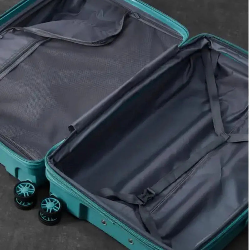Rock Palma Cabin & Medium Duo Lightweight Hardsided Luggage Set - Seafoam Blue