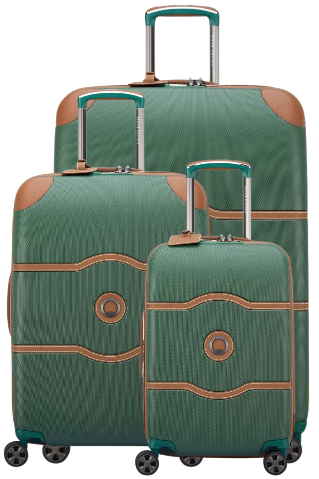Delsey Chatelet Air 2.0 Set - 3 Piece Hardsided Luggage - Green Delsey Luggage