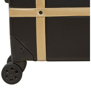 Rock Vintage 54cm Carry On Hardsided Luggage - Black/Gold