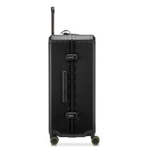 Delsey Alu’r - Aluminum Zipperless Premium Large Luggage - Black Delsey Luggage