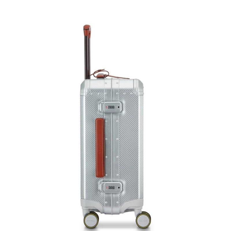 Delsey Alu’r - Aluminum Zipperless Premium Carry On -Silver Delsey Luggage