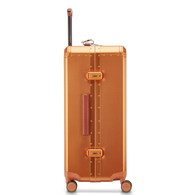 Delsey Alu’r - Aluminum Zipperless Premium Large Luggage - Orange Delsey Luggage