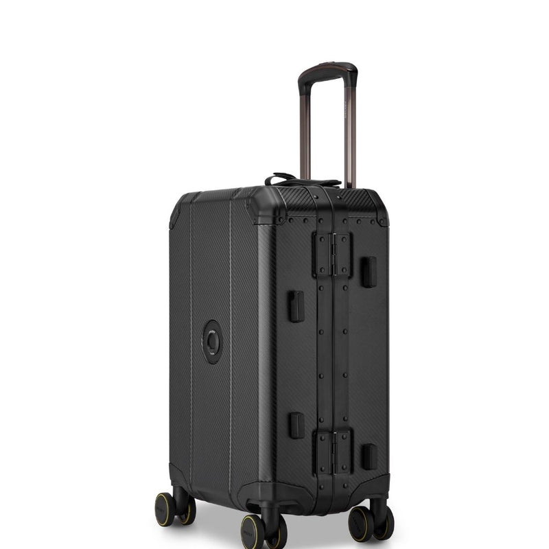 Delsey Alu’r - Aluminum Zipperless Premium Carry On - Black Delsey Luggage