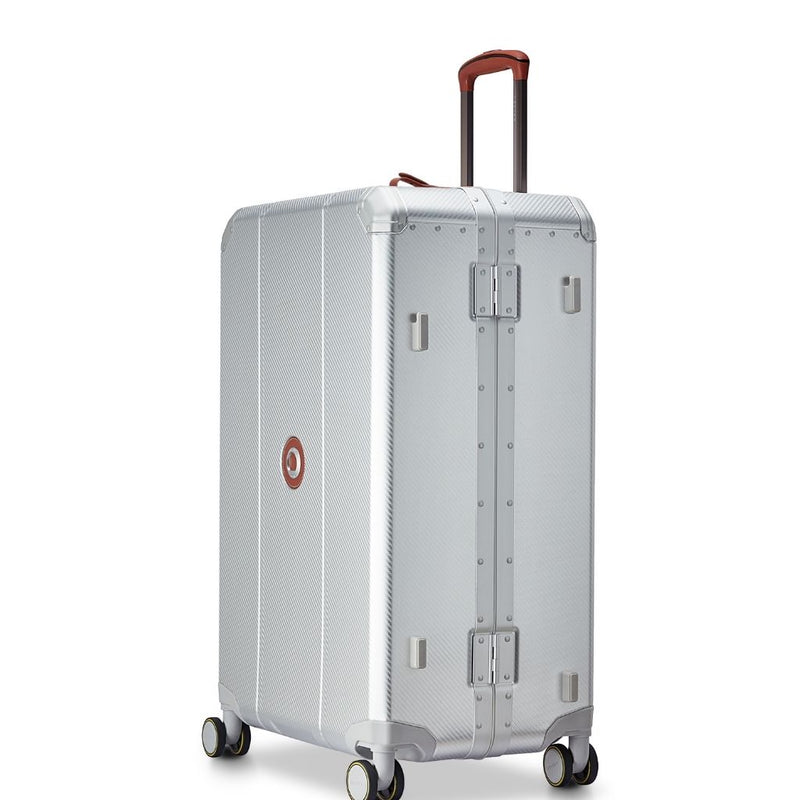 Delsey Alu’r - Aluminum Zipperless Premium Large Luggage - Silver Delsey Luggage