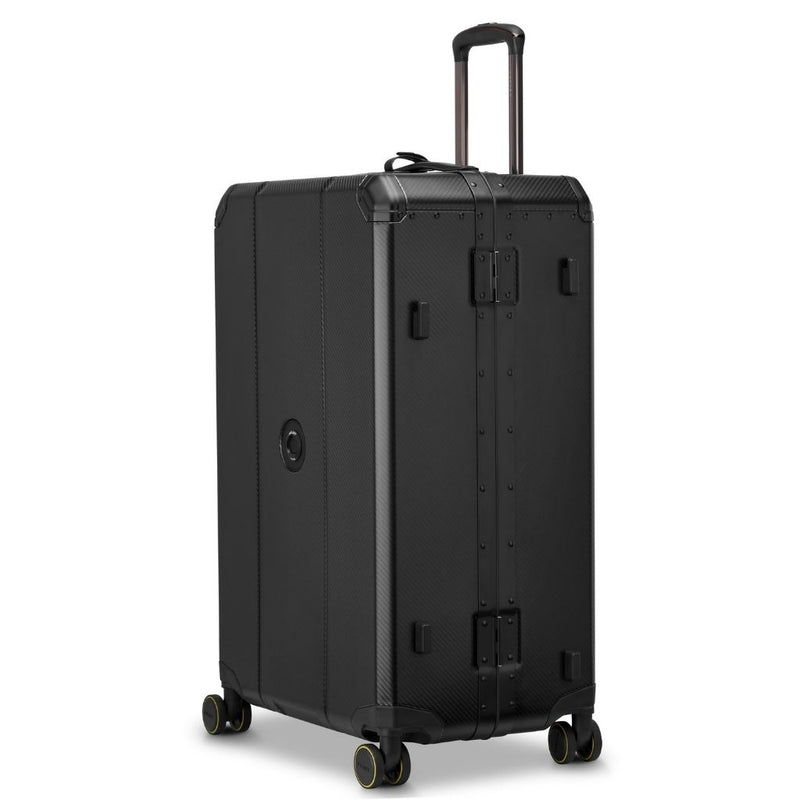 Delsey Alu’r - Aluminum Zipperless Premium Large Luggage - Black Delsey Luggage