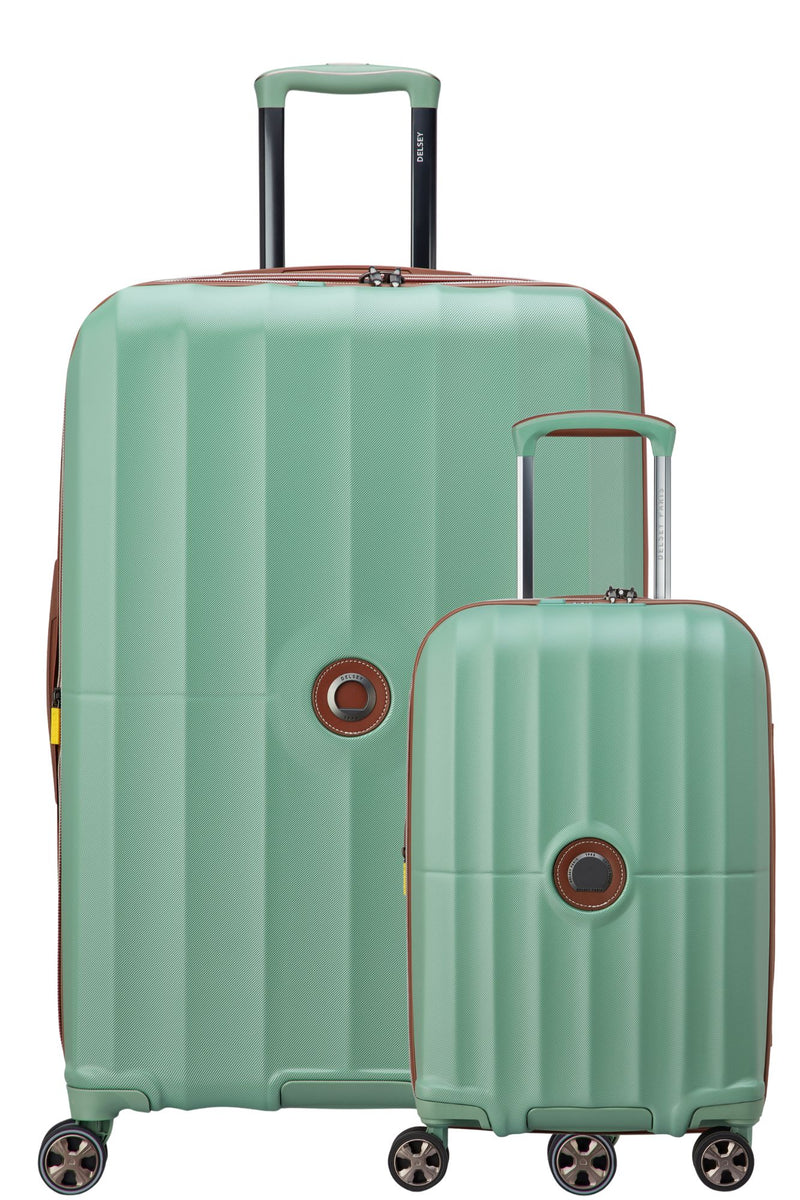 Delsey Carrousel 2 Duo - 2 Piece Hardsided Luggage - Green Delsey Luggage
