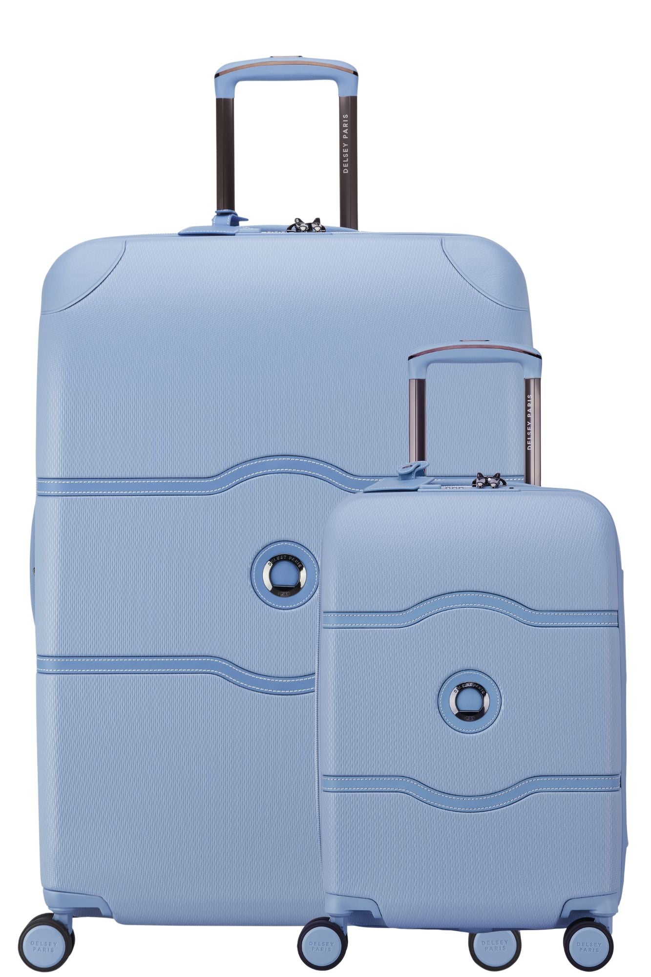Delsey Chatelet Air Limited Edition Carry On & Large Duo Hardsided Luggage - Light Blue Delsey Luggage