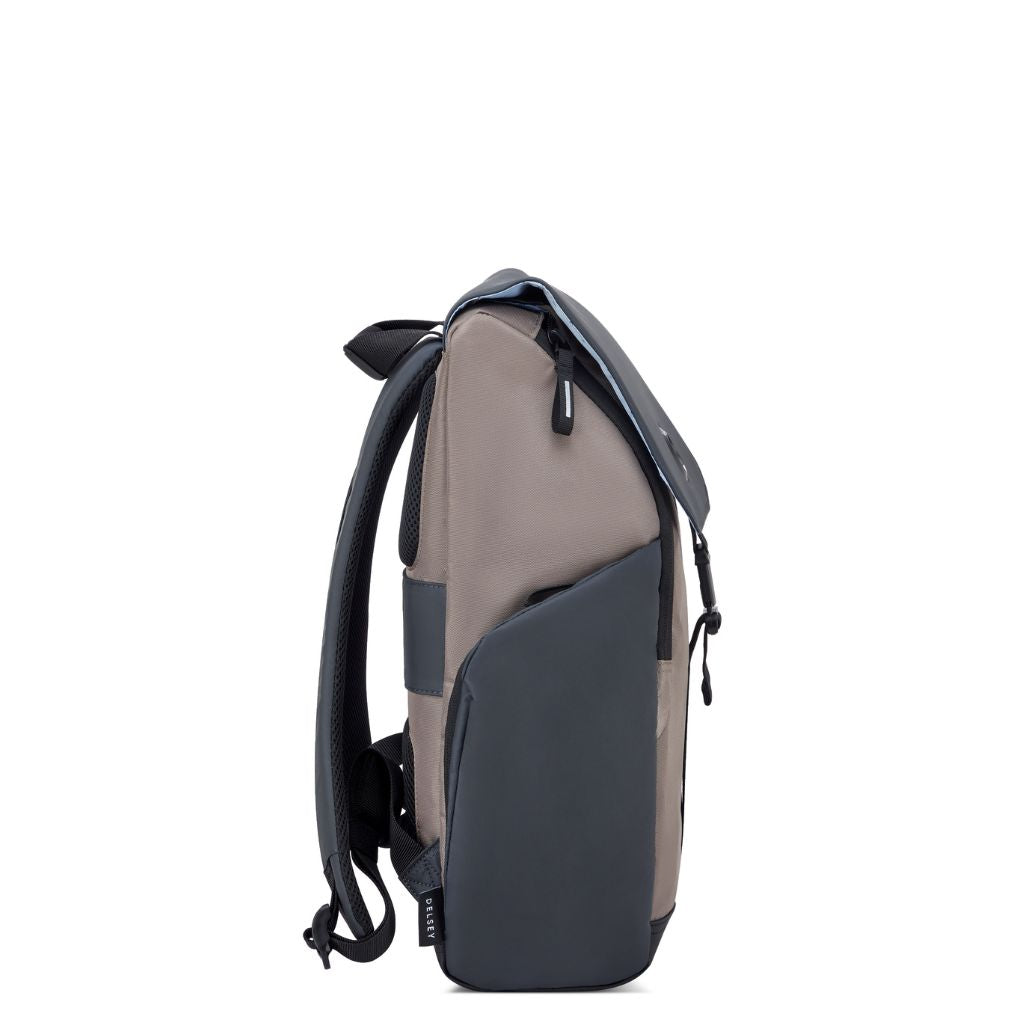 Delsey Securflap 15.6" Laptop Backpack Brown Delsey Luggage