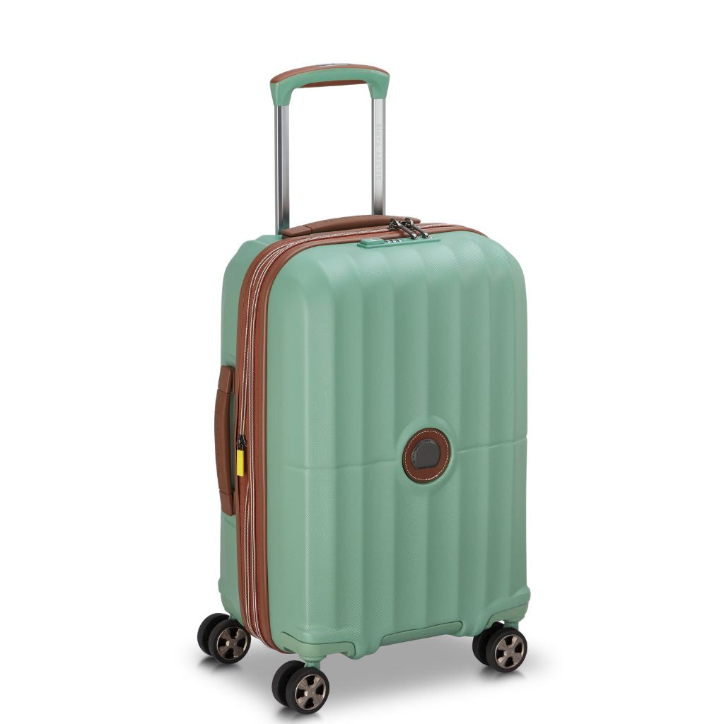 Delsey Carrousel 2 Carry On Luggage 55cm Exp - Green Delsey Luggage