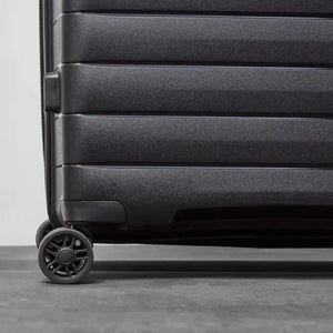Rock Palma Cabin & Medium Duo Lightweight Hardsided Luggage Set - Black