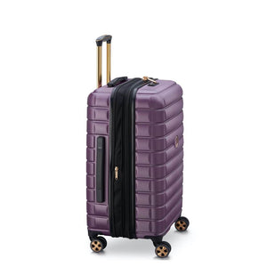 Delsey Shadow 66cm Expandable Medium Luggage - Plum