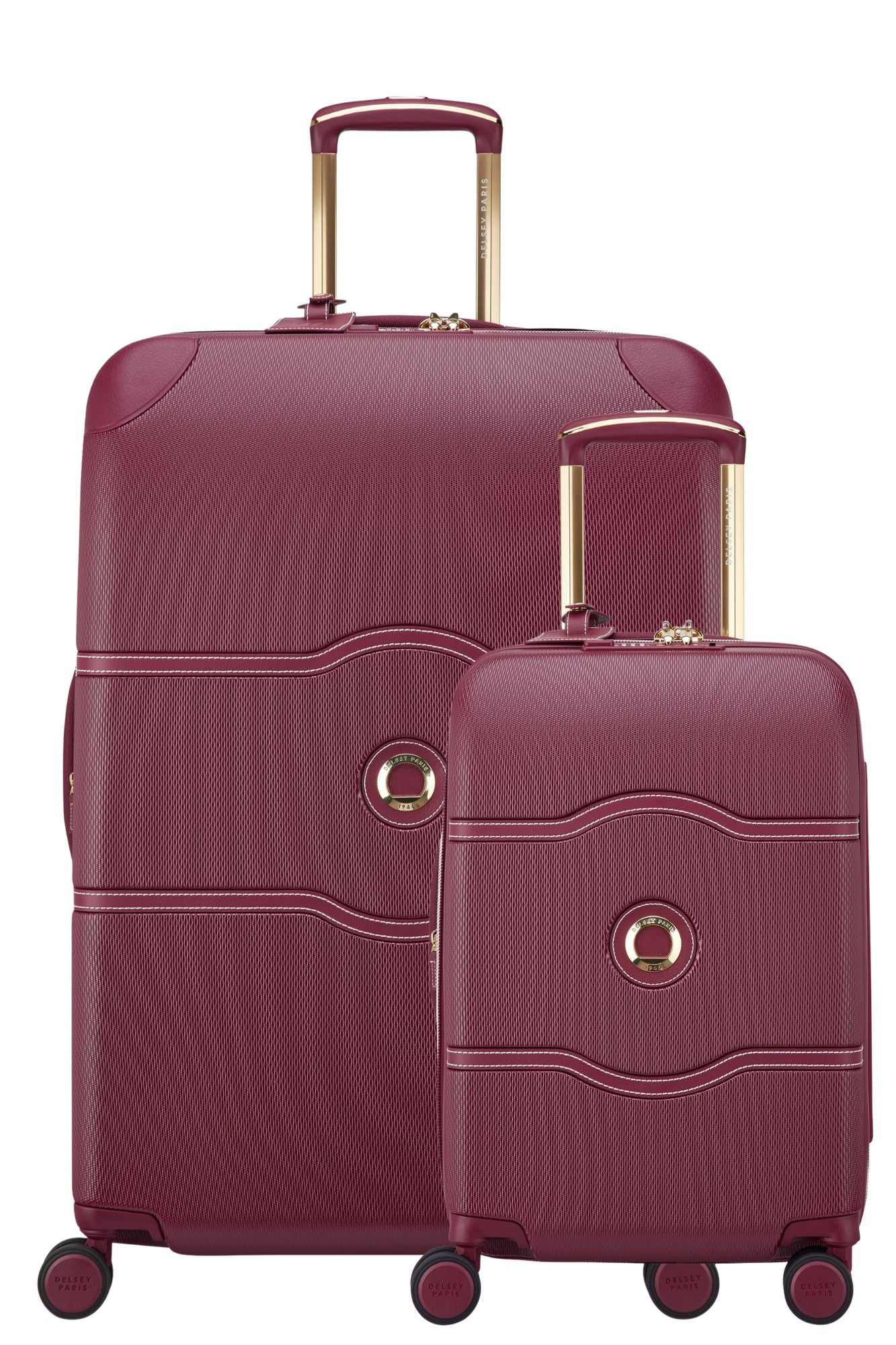 Delsey Chatelet Air Limited Edition Carry On & Large Duo Hardsided Luggage - Burgundy Delsey Luggage