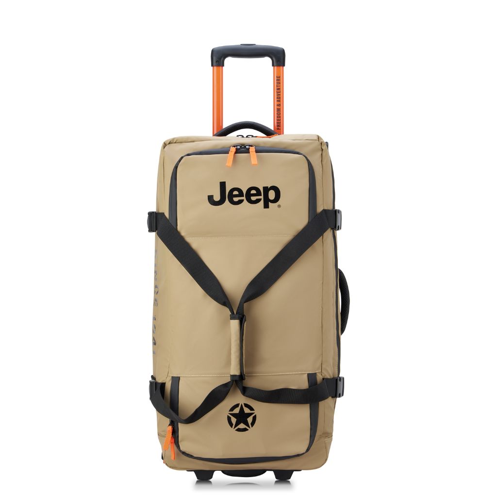 Jeep 73 cm 2-Wheel All Terrain Rolling Duffle Bag - Warm Sand