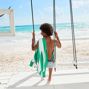 Dock & Bay Beach Towel Cabana Light Collection XL - Cancun Green