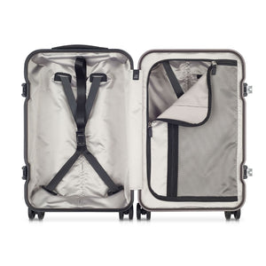 Peugeot Voyages 55cm Zipperless Carry On Luggage - Silver