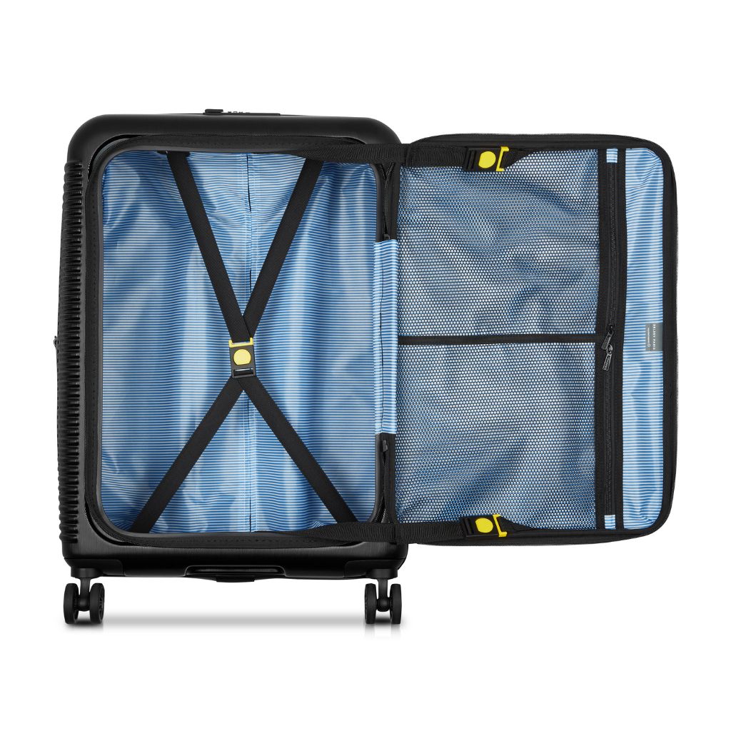 Delsey Freestyle Front Opening 66cm Medium Luggage - Black Delsey Luggage