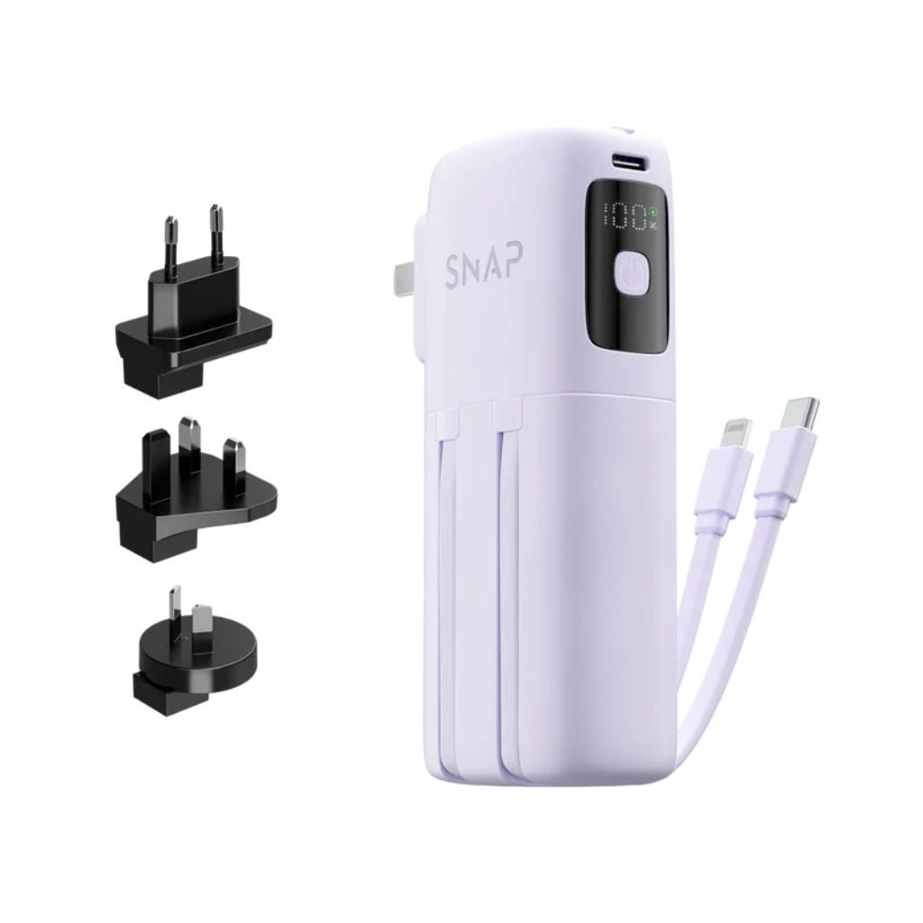 PowerPack Universal Slim - 10,000mAh Slim Travel Power Bank - Lavender