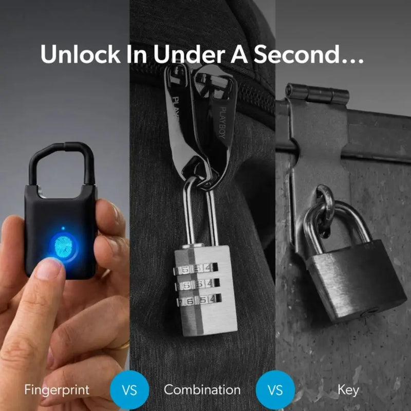 Snapwireless Trvlr Lock - Keyless Fingerprint Padlock
