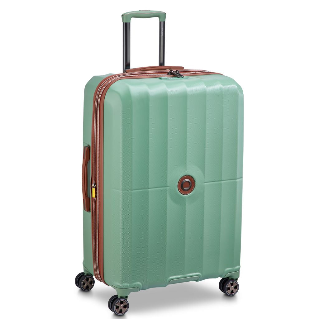 Delsey Carrousel 2 Large Luggage 77cm Exp - Green Delsey Luggage