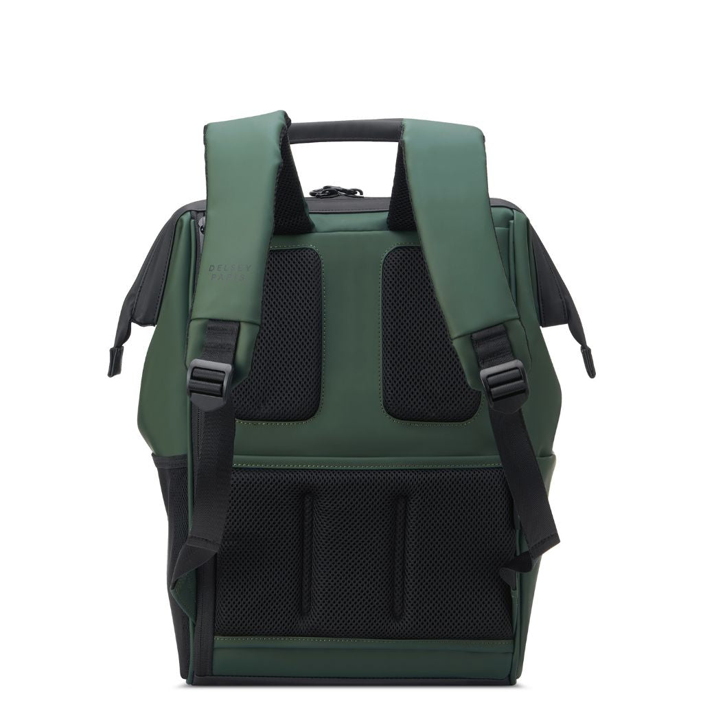 Delsey Turenne Soft Laptop Backpack 14" - Green Delsey Luggage