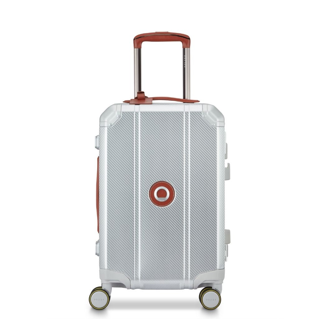 Delsey Alu’r - Aluminum Zipperless Premium Carry On -Silver Delsey Luggage