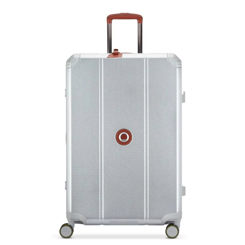 Delsey Alu’r - Aluminum Zipperless Premium Large Luggage - Silver Delsey Luggage