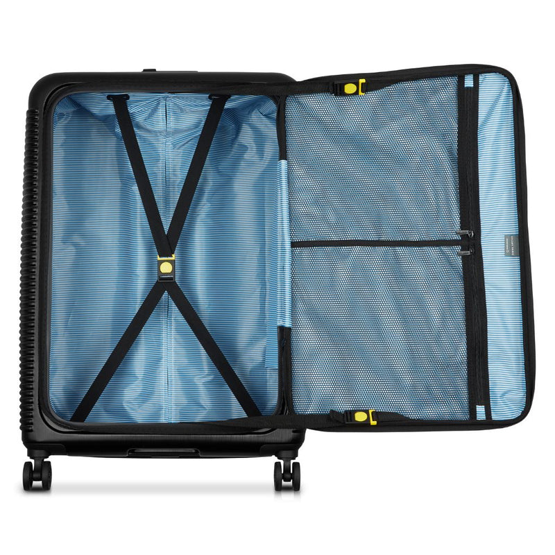 Delsey Freestyle Front Opening 76cm Large Luggage - Black Delsey Luggage