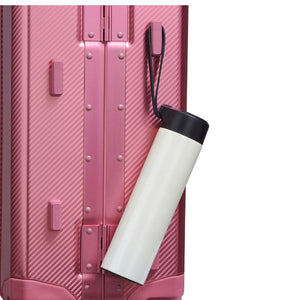 Delsey Alu’r - Aluminum Zipperless Premium Carry On - Pink Delsey Luggage