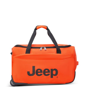 Jeep 55 cm Duel Wheel Lightweight Duffle Bag - Orange