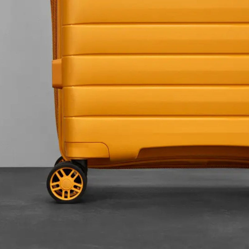 Rock Palma Carry On Lightweight Hardsided Suitcase - Yellow
