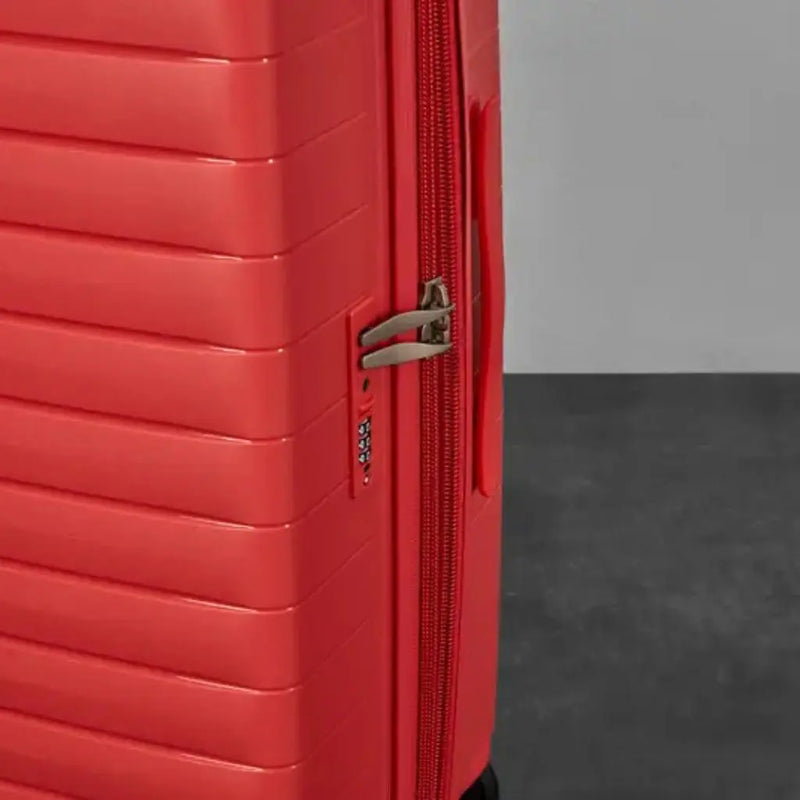 Rock Palma Cabin & Medium Duo Lightweight Hardsided Luggage Set - Coral