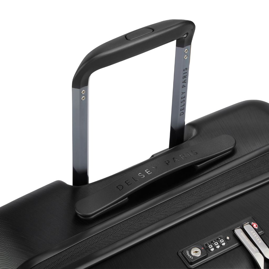 Delsey Freestyle Front Opening 66cm Medium Luggage - Black Delsey Luggage