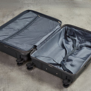 Rock Infinity 3 Piece Expander Hardsided Suitcase Set - Charcoal