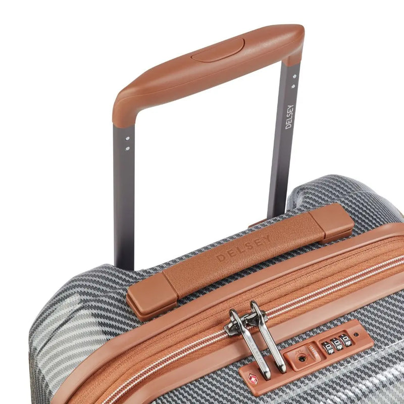 Delsey Helium Ultimate 55cm Carry On 2.3Kg Exp Luggage - Silver