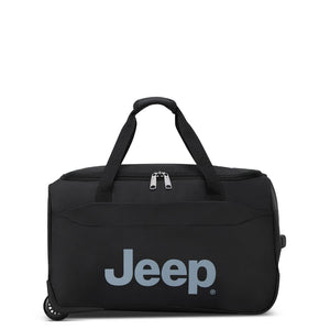 Jeep 55 cm Duel Wheel Lightweight Duffle Bag - Black