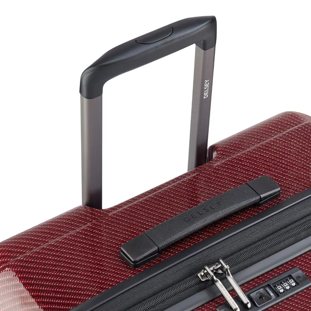 Delsey Helium Ultimate 76cm Large 3.9Kg Exp Luggage - Burgundy