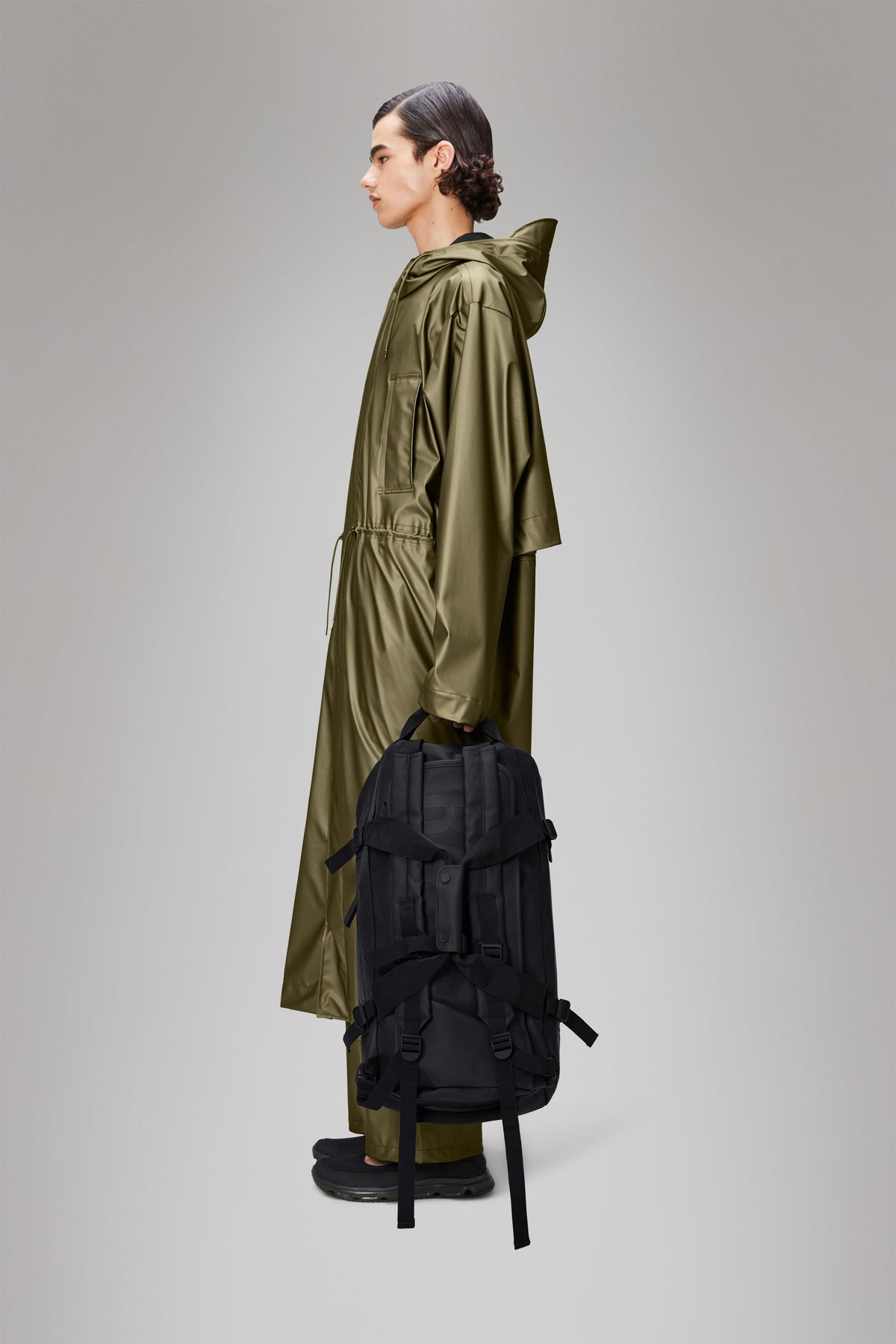 RAINS Texel Duffel Bag Small Black Duffel