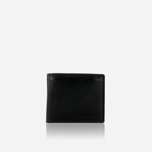 Jekyll & Hide Oxford Medium Billfold Wallet With Coin, Black