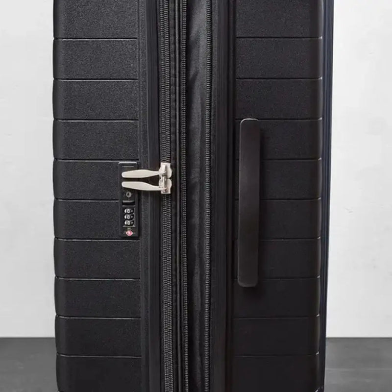 Rock Palma Cabin & Medium Duo Lightweight Hardsided Luggage Set - Black