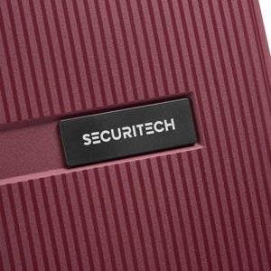 Securitech By Delsey Stone 55cm Carry On Hardsided Luggage Burgundy