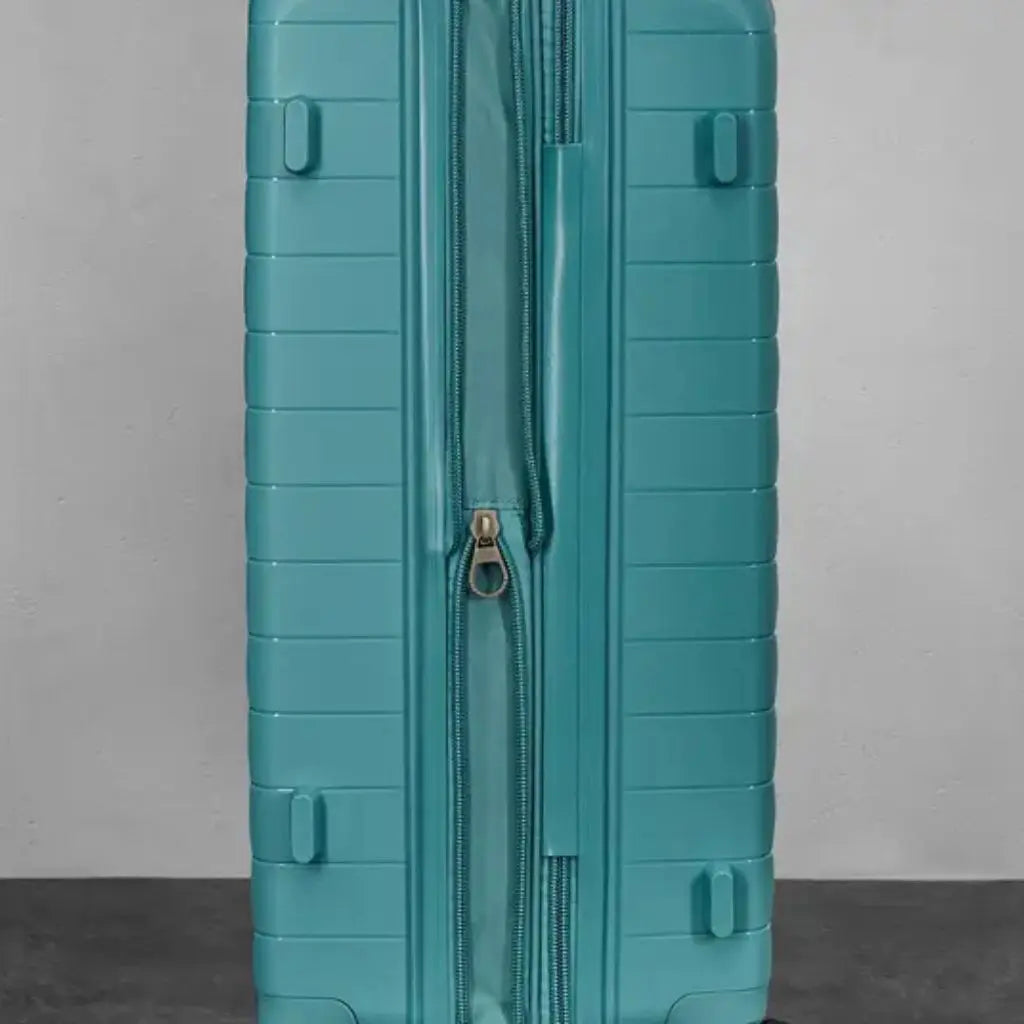 Rock Palma Cabin & Medium Duo Lightweight Hardsided Luggage Set - Seafoam Blue