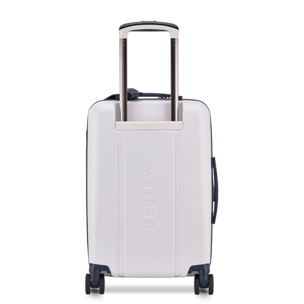 Delsey Cadense 55cm Carry On Exp Luggage - Ivory/Navy Delsey Luggage