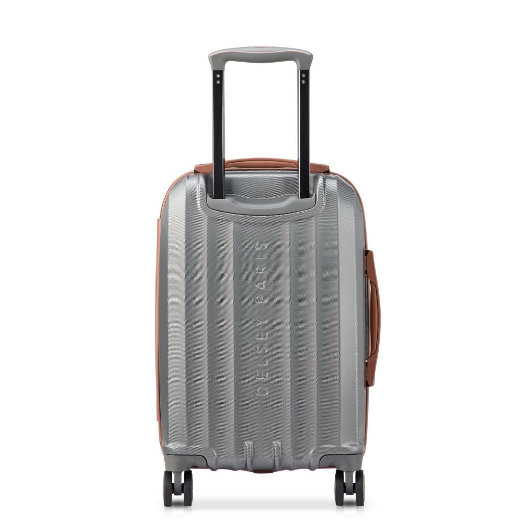 Delsey Carrousel 2 Carry On Luggage 55cm Exp - Silver Delsey Luggage